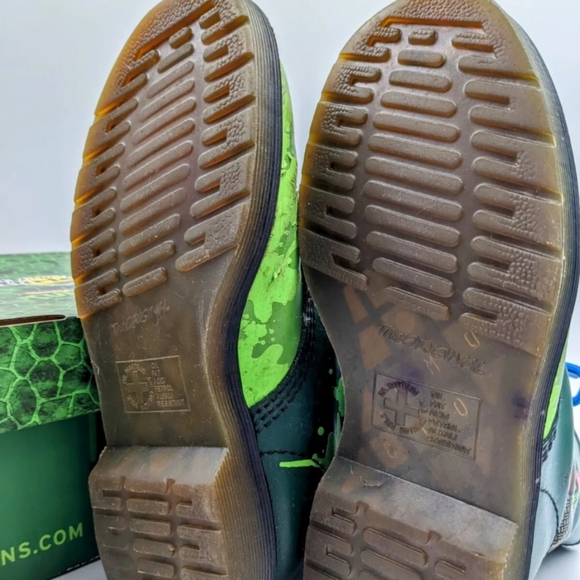 DR MARTENS LEONARDO LEATHER TEENAGE MUTANT NINJA TURTLES Boots MEN’S 6, Girls 7 - Picture 7 of 9